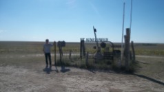 We drove a lot of miles -probably 30-40 on gravel roads in western KS to get here. It is pretty remote, but a neat area
