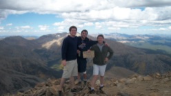 The Thompson Men at the top of Mt. Elbert