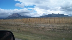 Colorado Snow Fence - southern CO getting close to NM - we drove back through Taos and some other nice areas of NM