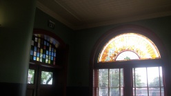 Stain glass windows were nicer than the picture shows
